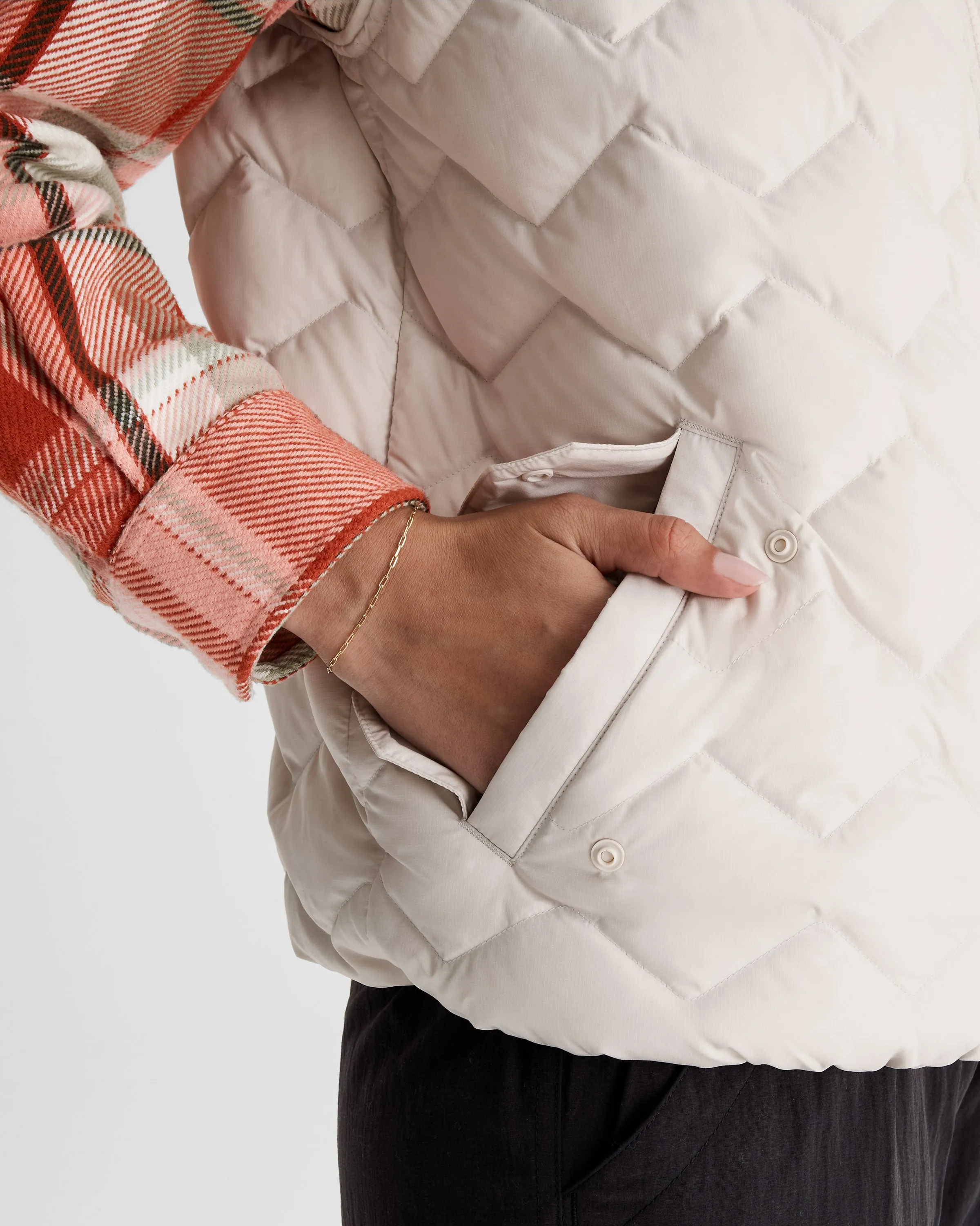 Women's Any Time Down Short Vest - Shroom