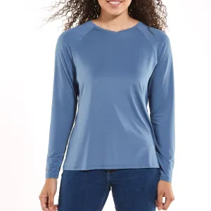 Women's Bosun V-Neck Long Sleeve Tee | Lake Water