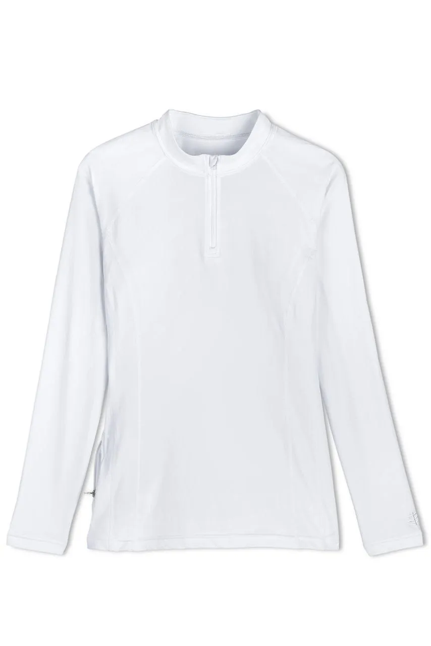 Women's Freestyle Long Sleeve Rash Guard | White