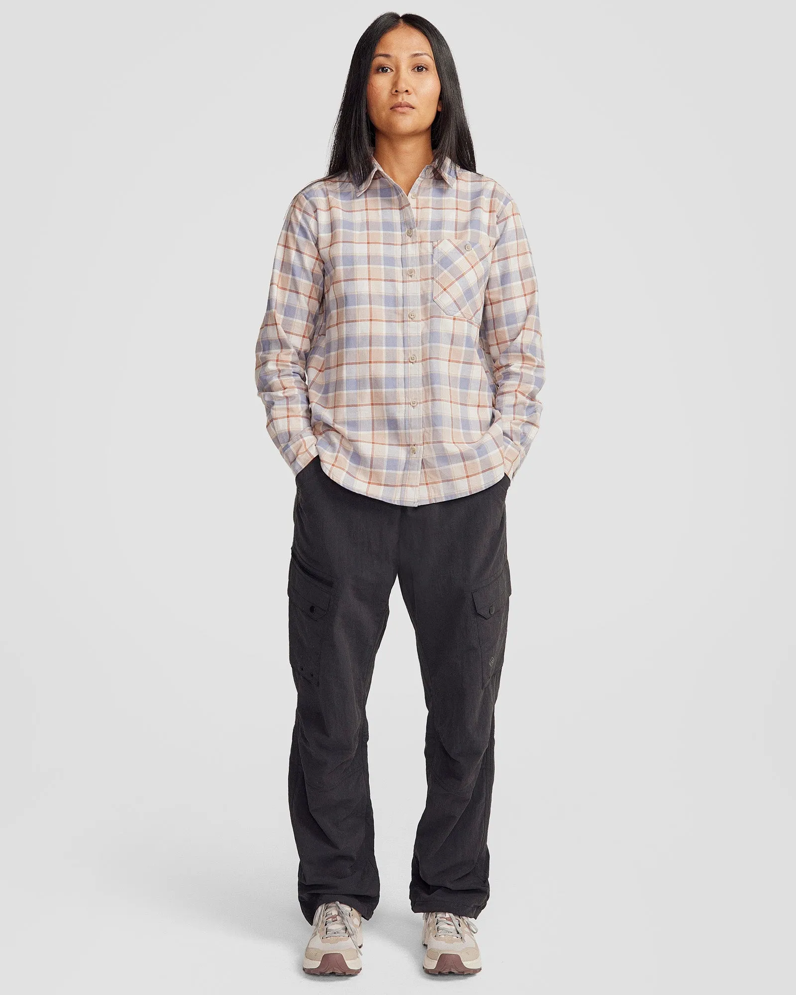Women's Fyfe Flannel Shirt - Haze Plaid