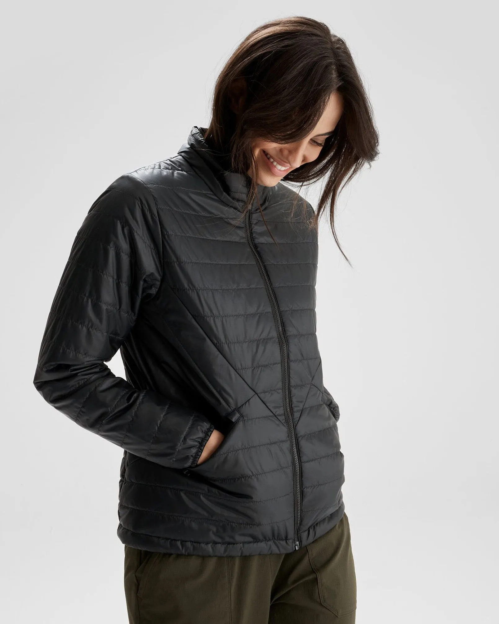 Women's Heli R Insulated Jacket - Black Stingray