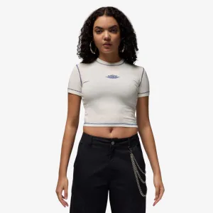 womens jordan rare air s/s tee (white)