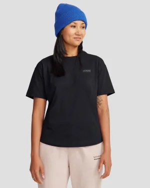 Women's Logo Organic Cotton T-shirt - Black Stingray