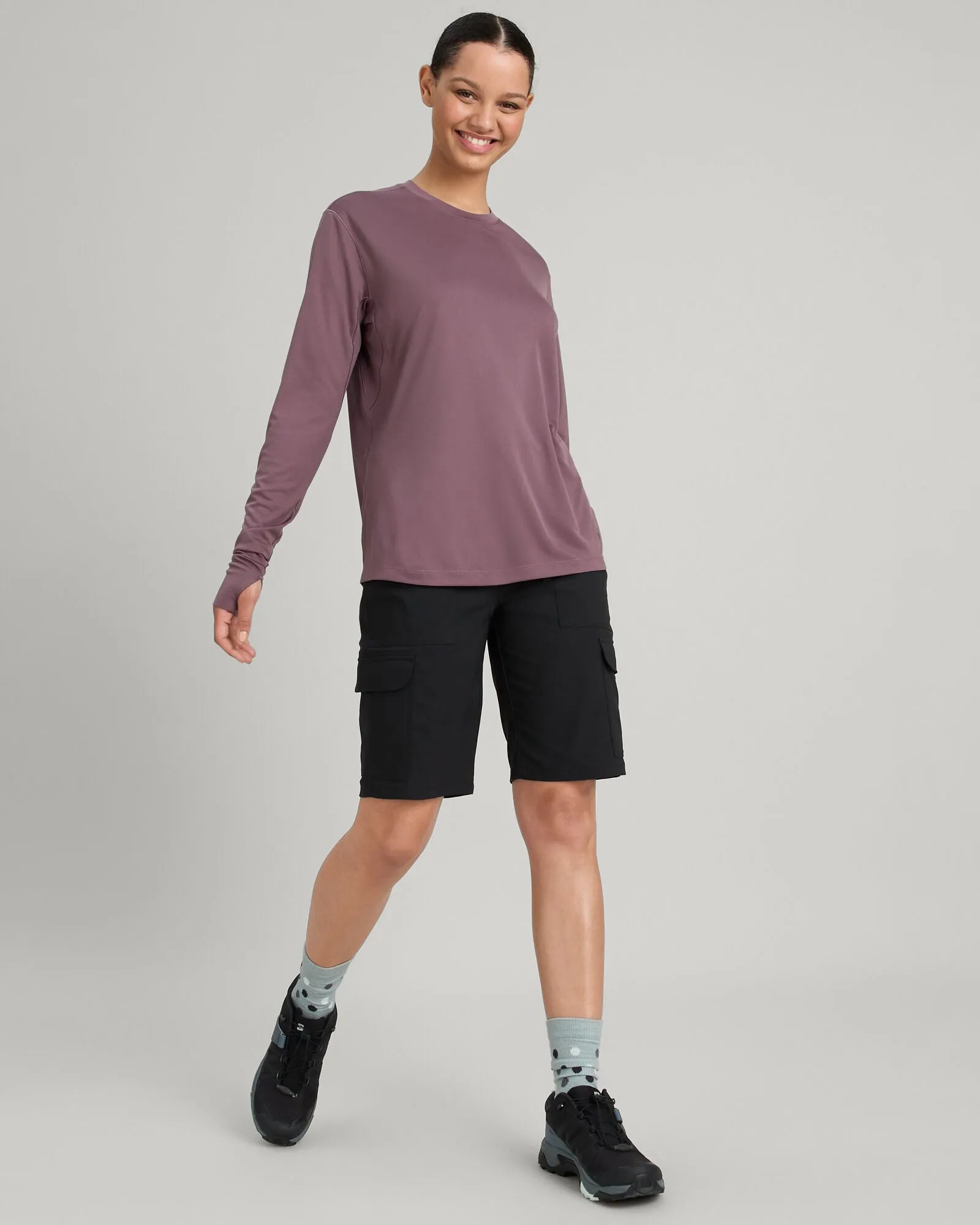 Women's SUN-Stopper Long Sleeve Top - Storm Cloud