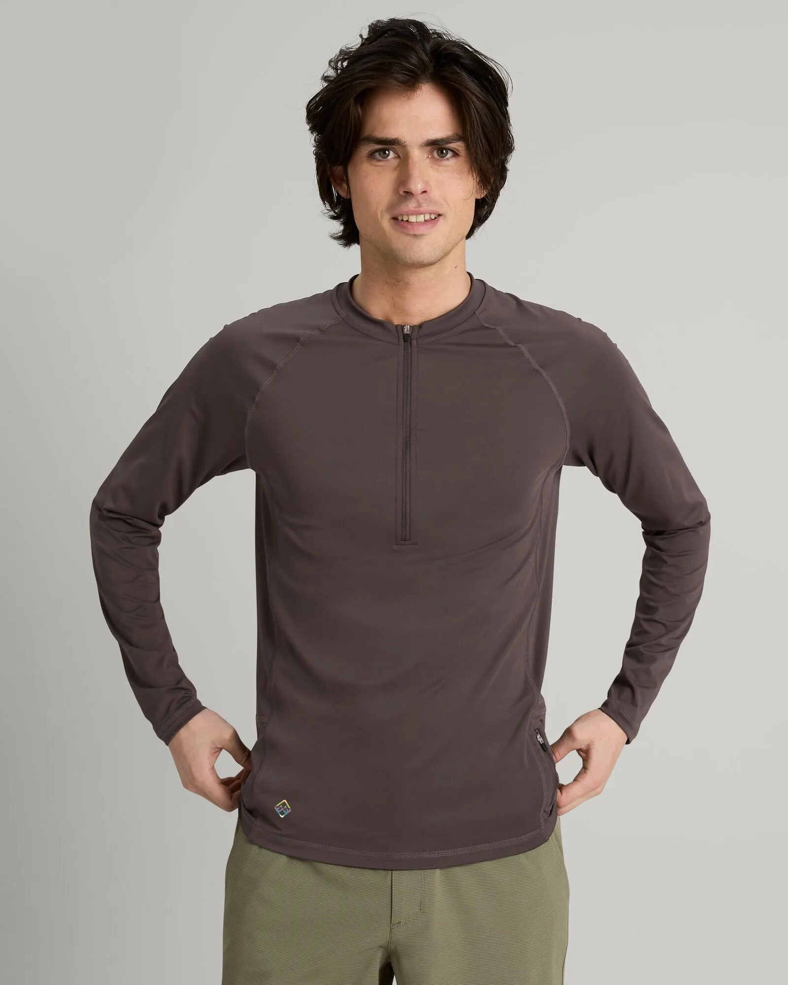 WTR-Seeker Men's Splash Long Sleeve Top - Dark Quartz