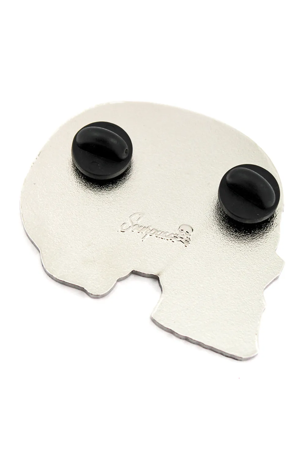 XL Skull Profile Enamel Pin