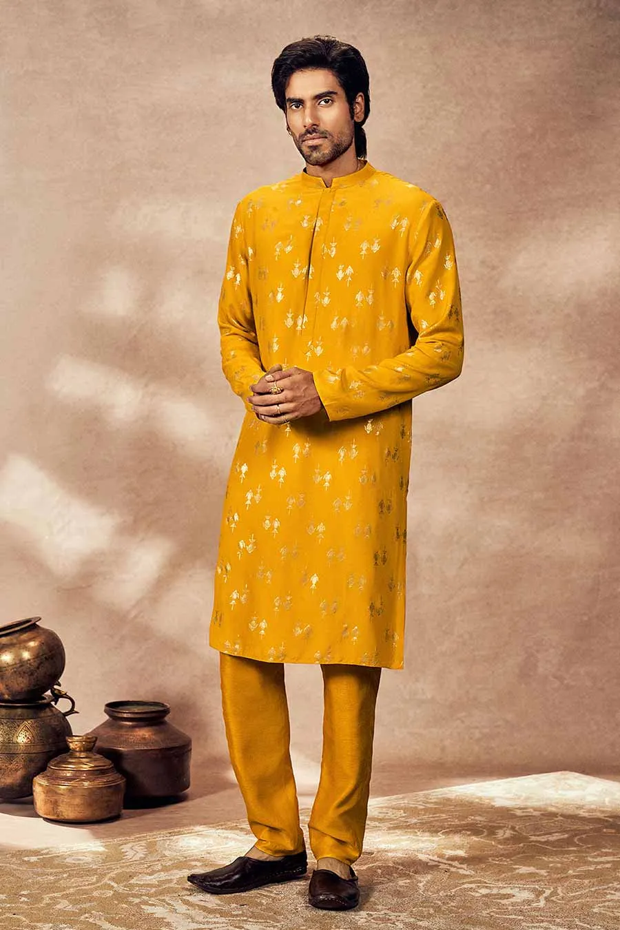 Yellow Mystic Printed Kurta