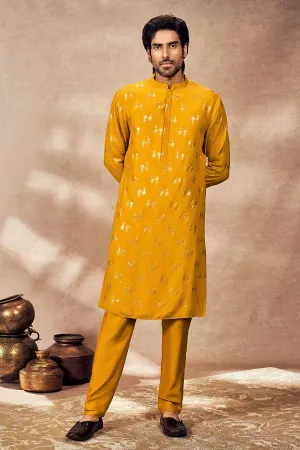 Yellow Mystic Printed Kurta