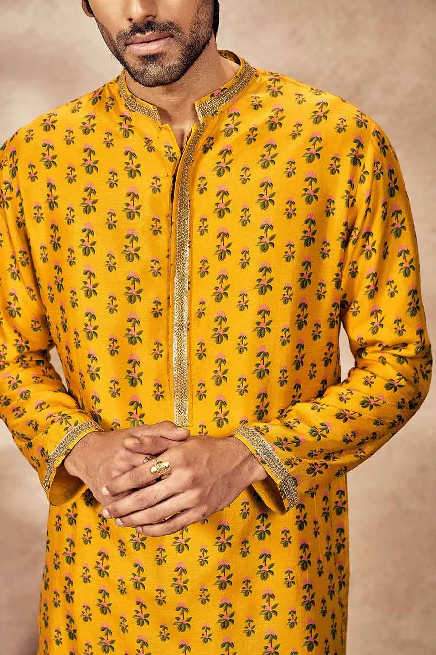 Yellow Pixie Dust Printed Kurta