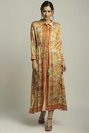 Yellow Printed Dress