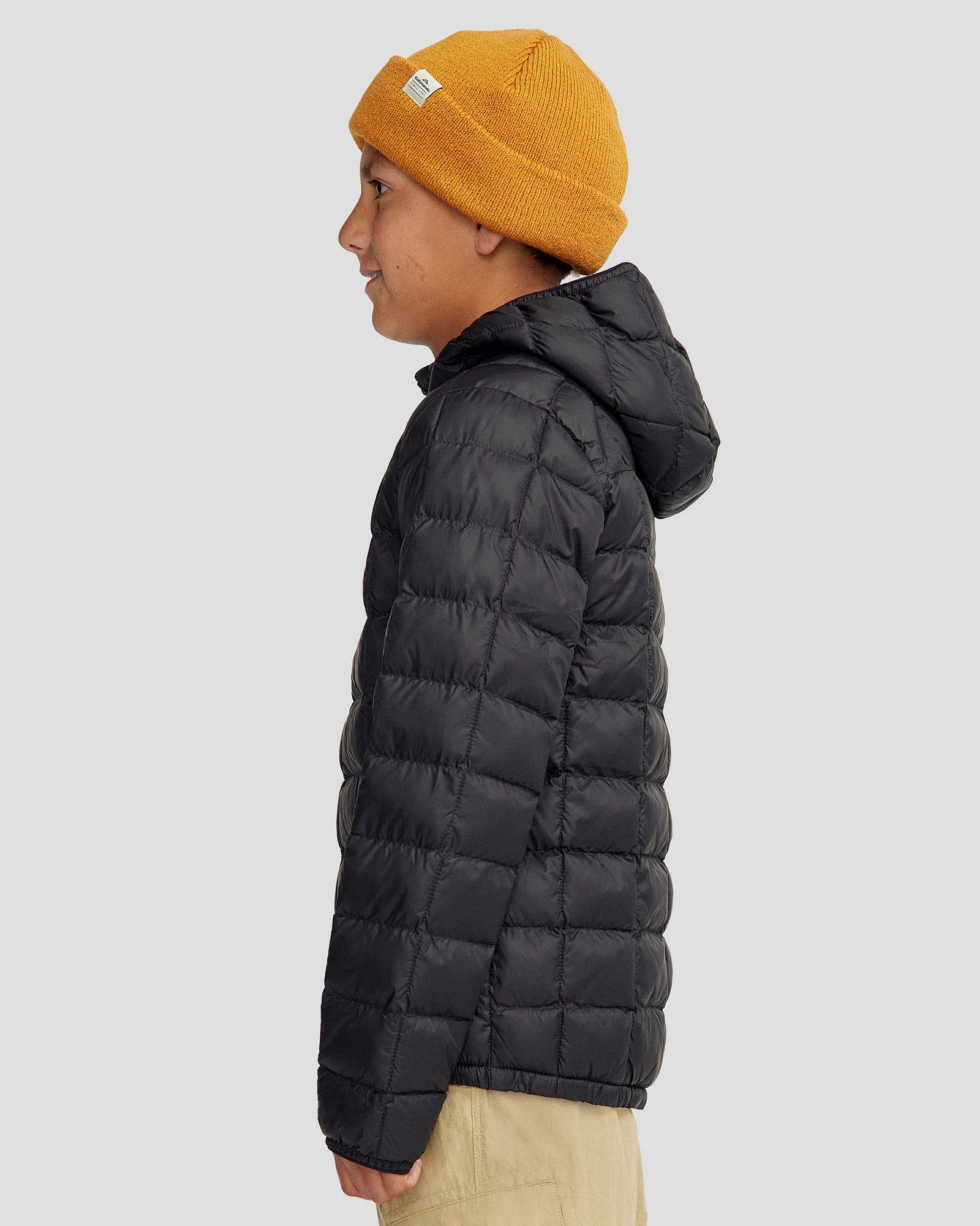 Youth Heli Insulated Hooded Jacket - Black Stingray