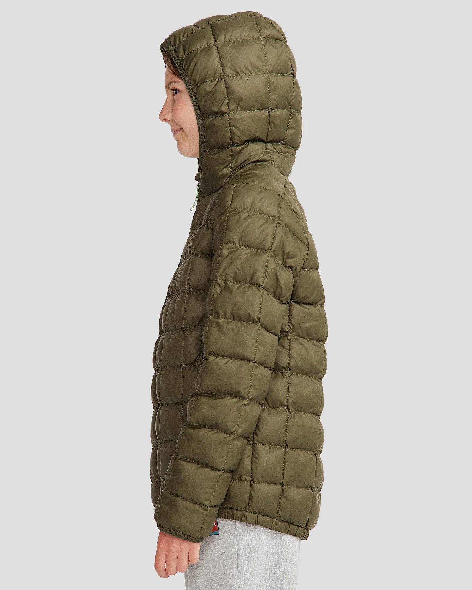 Youth Heli Insulated Hooded Jacket - Light Moss