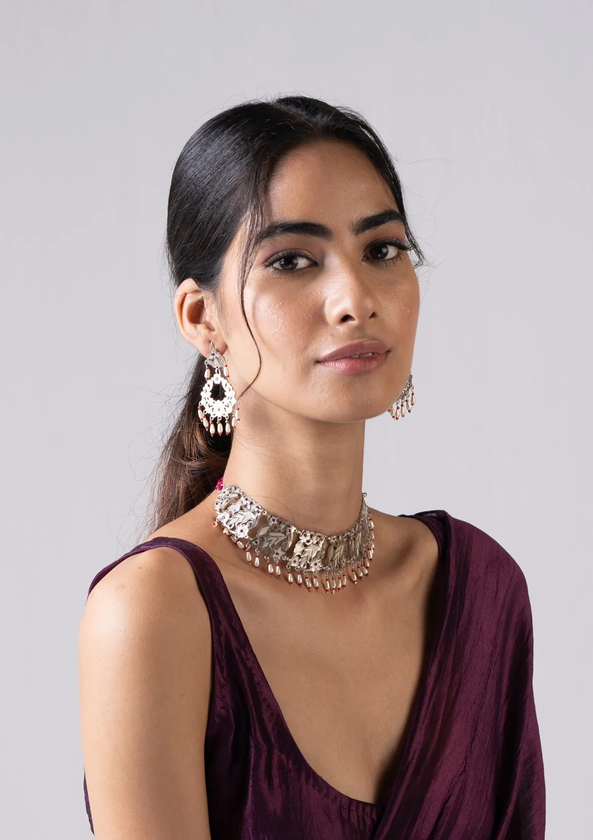 Zahra Silver Earrings